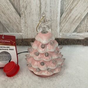 Mr. Christmas Light Up Pink Christmas Tree Ornament